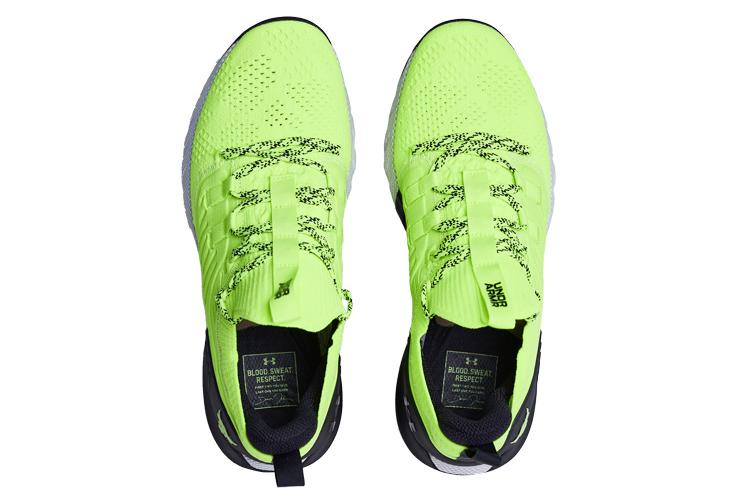 Кроссовки мужские Under Armour Project Rock 3 high vis yellow black, 40.5 EU