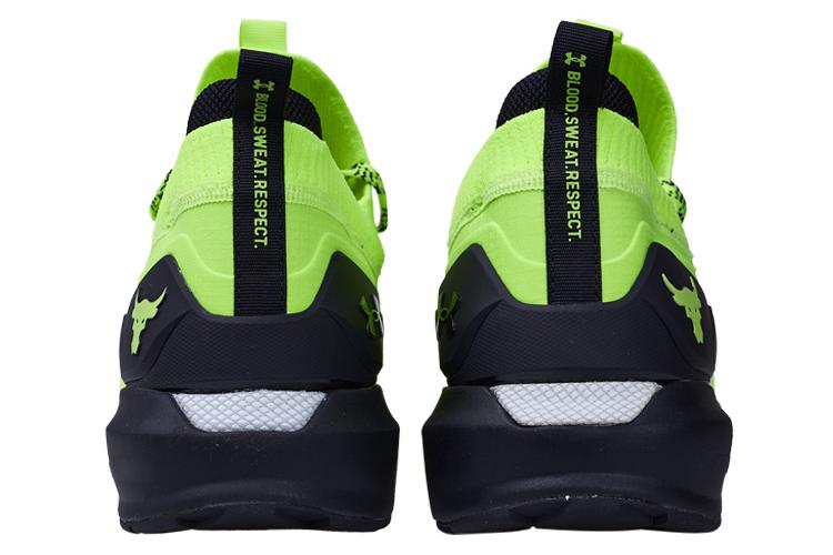 Кроссовки мужские Under Armour Project Rock 3 high vis yellow black, 40.5 EU