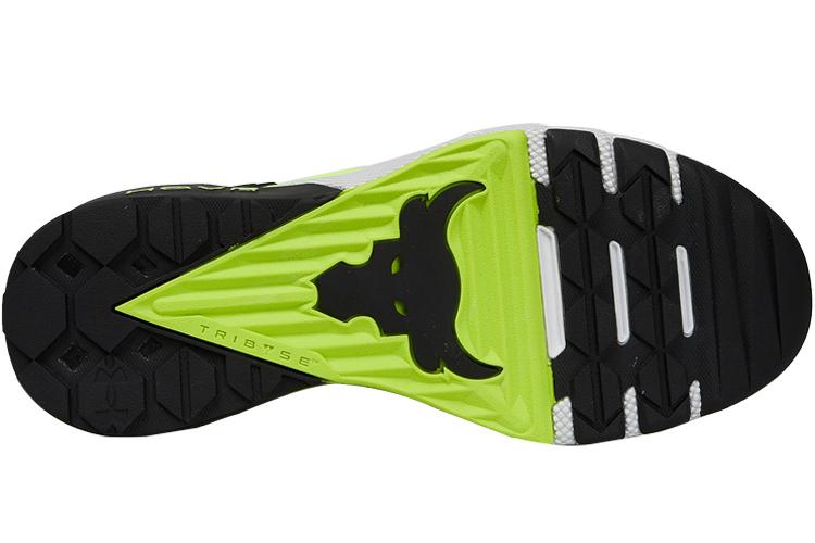 Кроссовки мужские Under Armour Project Rock 3 high vis yellow black, 40.5 EU