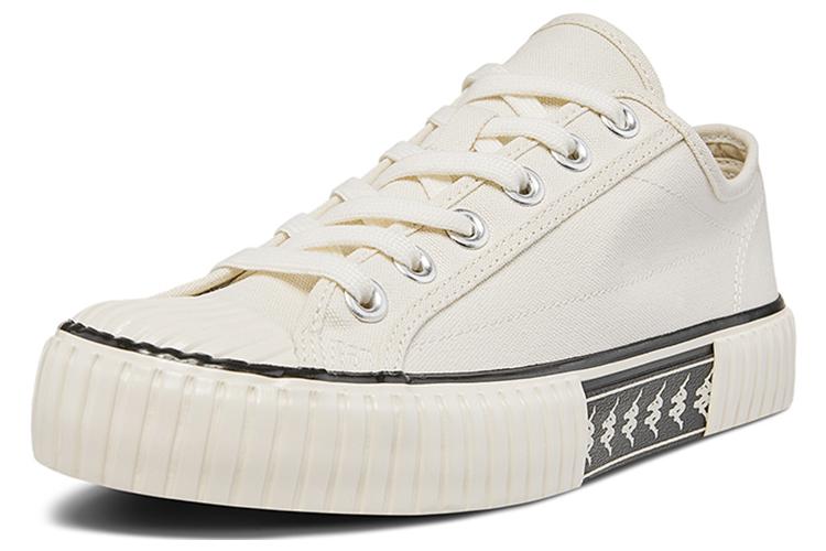 Кроссовки унисекс Kappa Coverage Slip Resistant Low Top белые, 35 EU