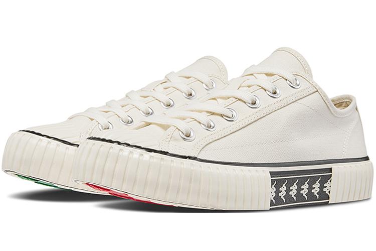 Кроссовки унисекс Kappa Coverage Slip Resistant Low Top белые, 35 EU