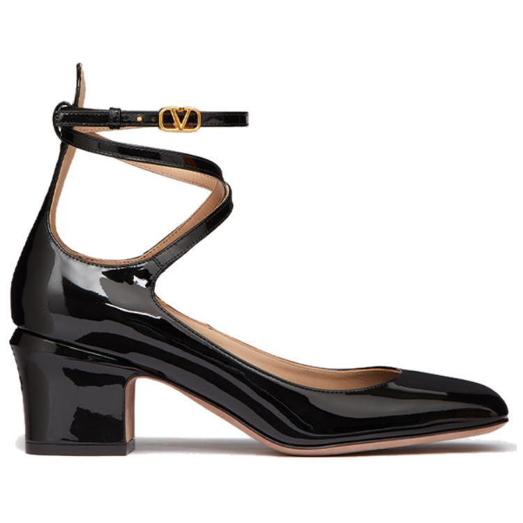 Туфли женские Valentino Go VLogo Plaque, tan, 37 EU