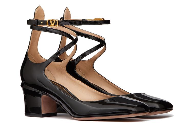 Туфли женские Valentino Go VLogo Plaque, tan, 37 EU