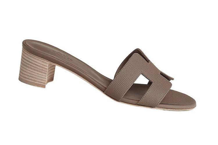 Шлепанцы женские HERMES Oasis, elephant gray, 37 EU