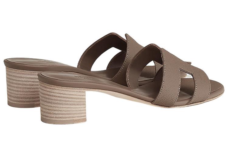 Шлепанцы женские HERMES Oasis, elephant gray, 37 EU