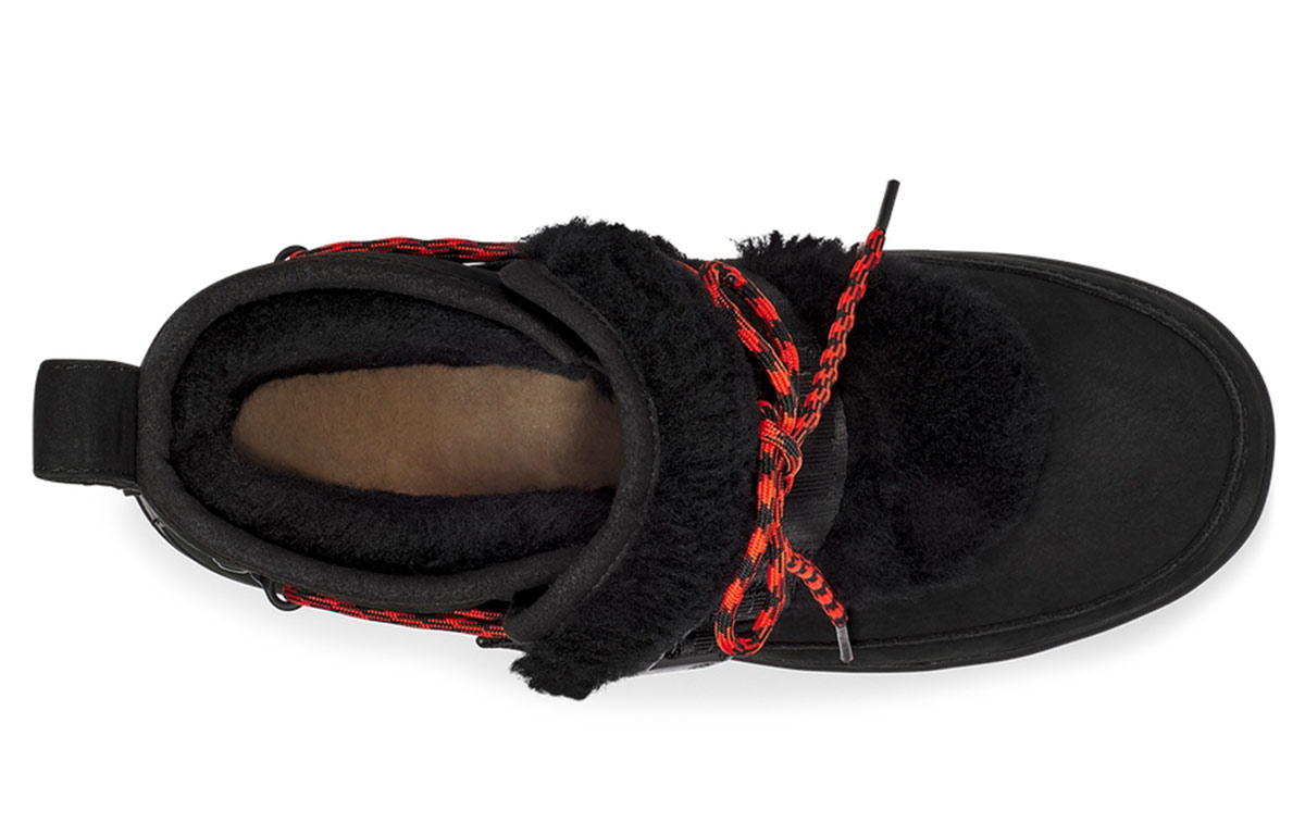 Снежные ботинки женские UGG Classic Weather Hiker черные, 36 EU