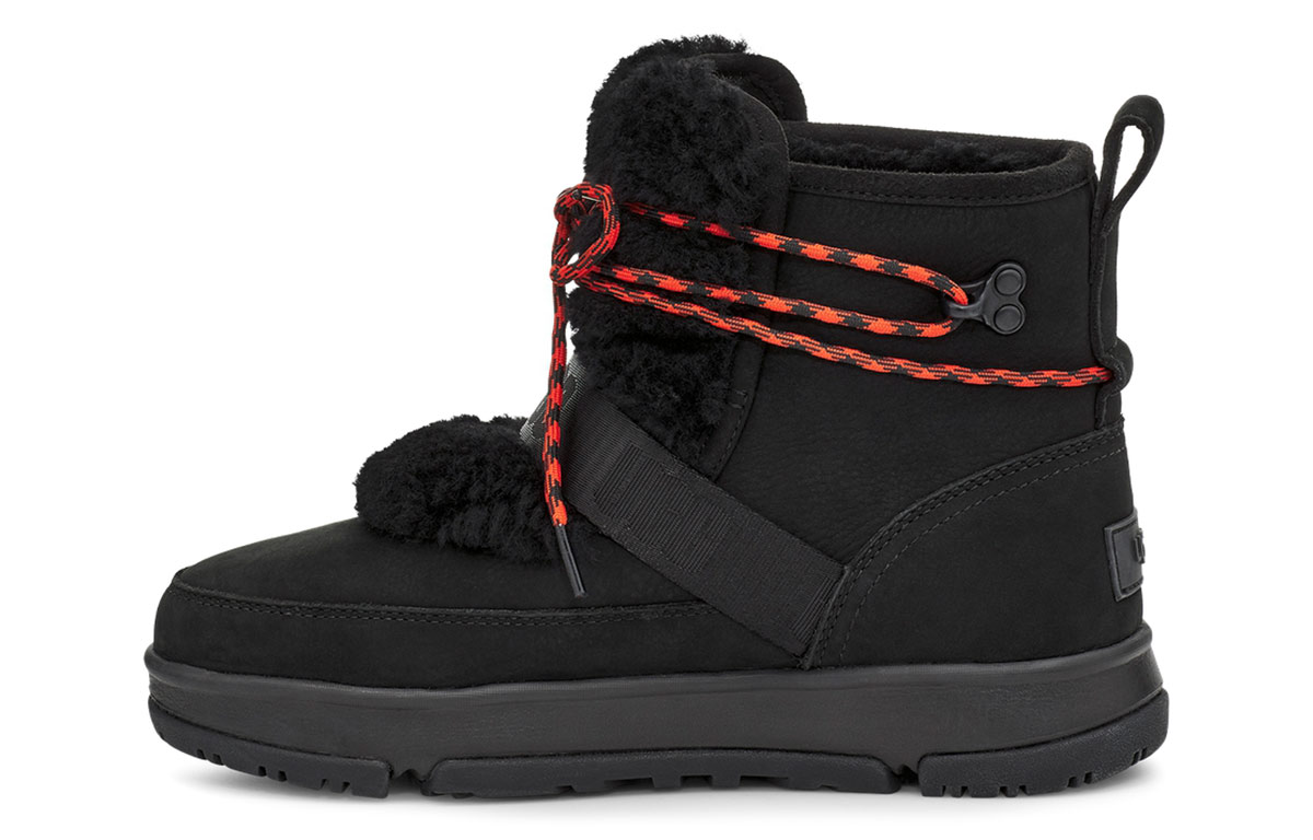 Снежные ботинки женские UGG Classic Weather Hiker черные, 36 EU