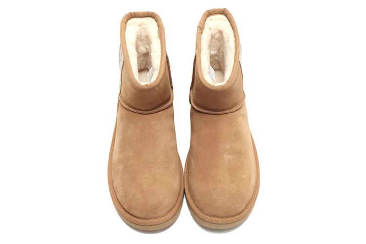Снеговые сапоги женские UGG Logo, tan-brown, 37 EU