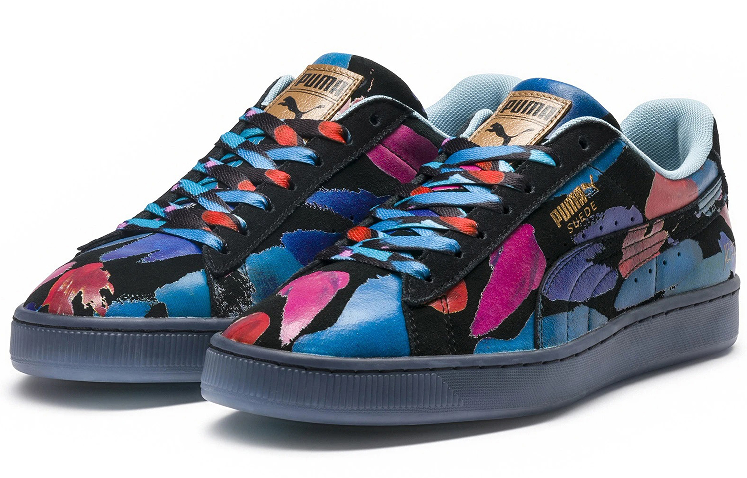 Кроссовки унисекс PUMA Theodore Bradley X Suede Classic, blue-black, 35.5 EU