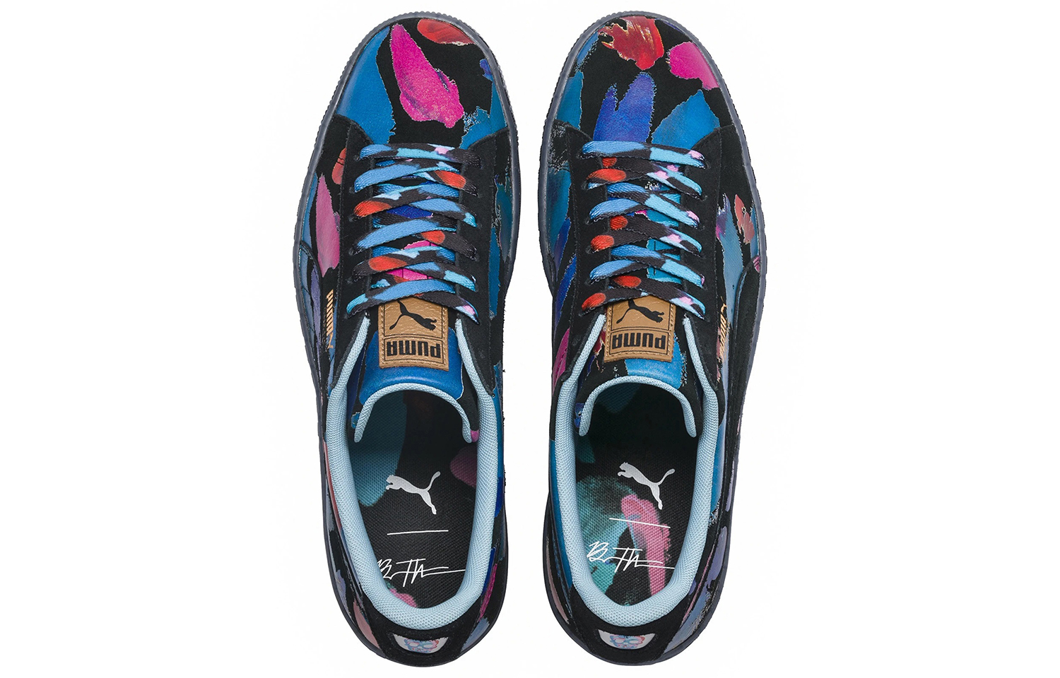 Кроссовки унисекс PUMA Theodore Bradley X Suede Classic, blue-black, 35.5 EU