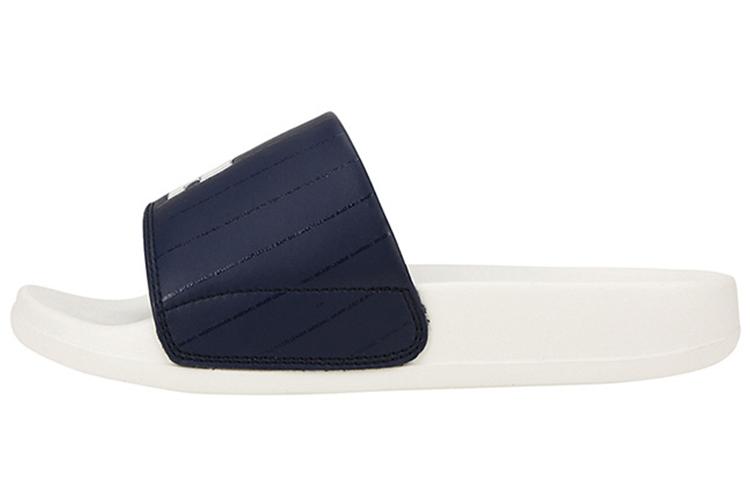 Шлепанцы унисекс MLB 32SHH2111-07N бежево-синие, 36.5 EU