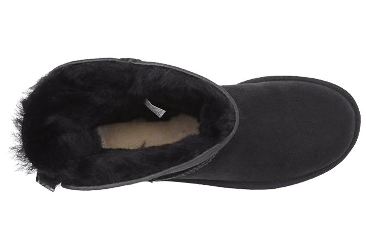 Угги женские UGG Mini Bailey Bow Ii Exotic Boot черные, 36 EU