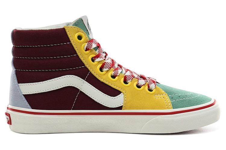 Спортивные кеды унисекс Vans Sk8 Hi Frayed Laces creme de menthe, 34.5 EU