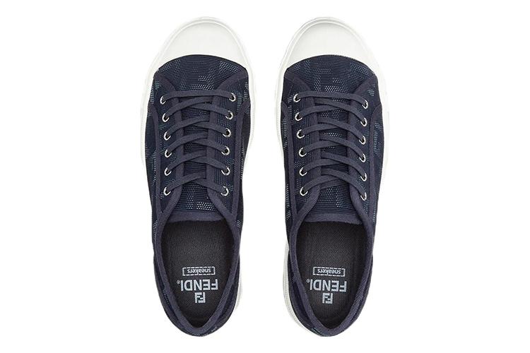 Кроссовки мужские FENDI Domino темно-синие, 43 EU