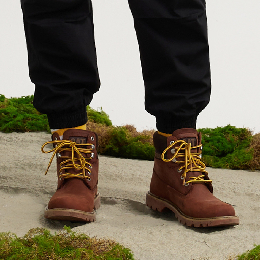 Туристические ботинки унисекс CAT P110501L3BDC43, коричневые красные, 40 EU