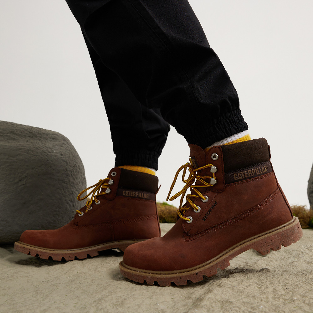 Туристические ботинки унисекс CAT P110501L3BDC43, коричневые красные, 40 EU