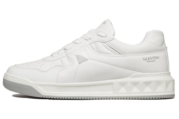 Спортивные кеды мужские Valentino Garavani One Stud XL белые-серые