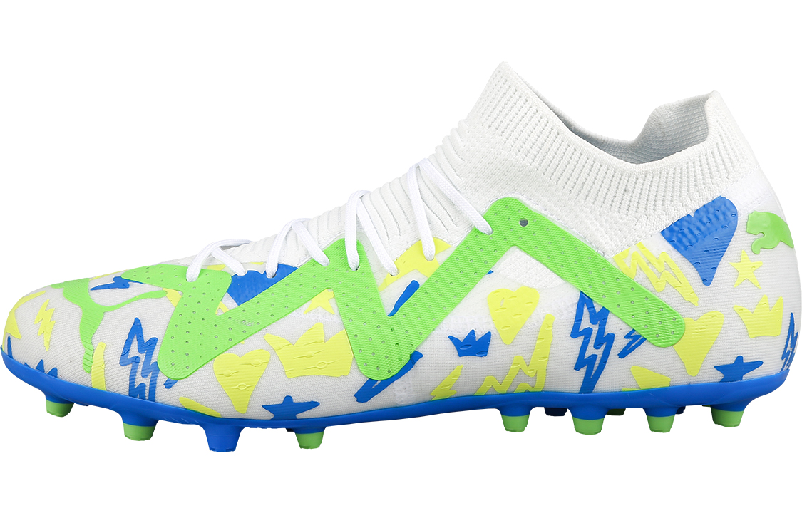 Футбольные бутсы мужские PUMA Future Match X Neymar Mg белые, 44 EU