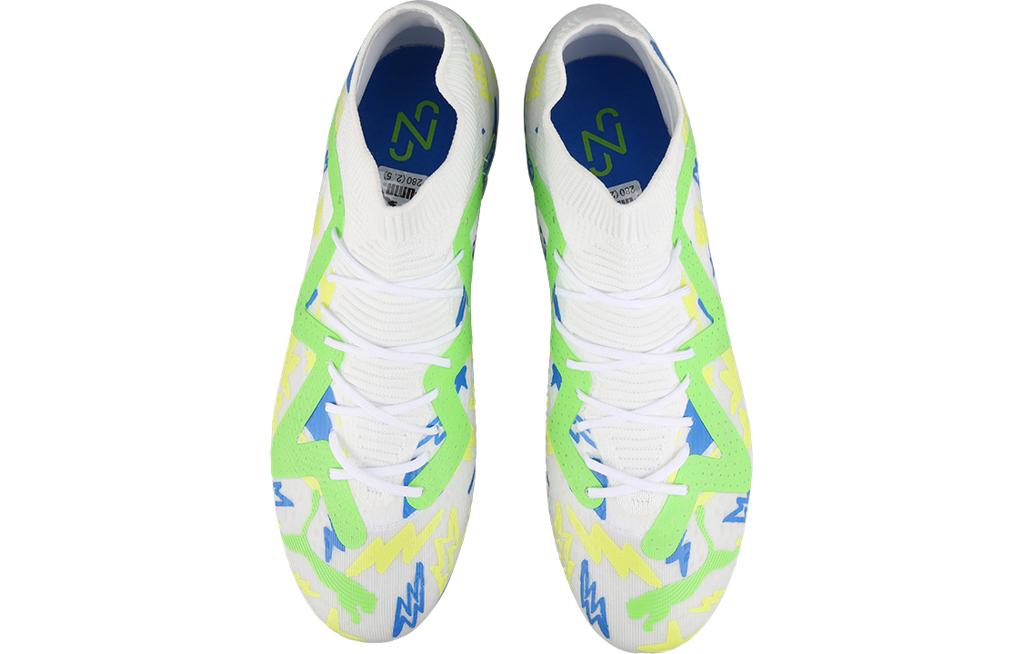 Футбольные бутсы мужские PUMA Future Match X Neymar Mg белые, 44 EU