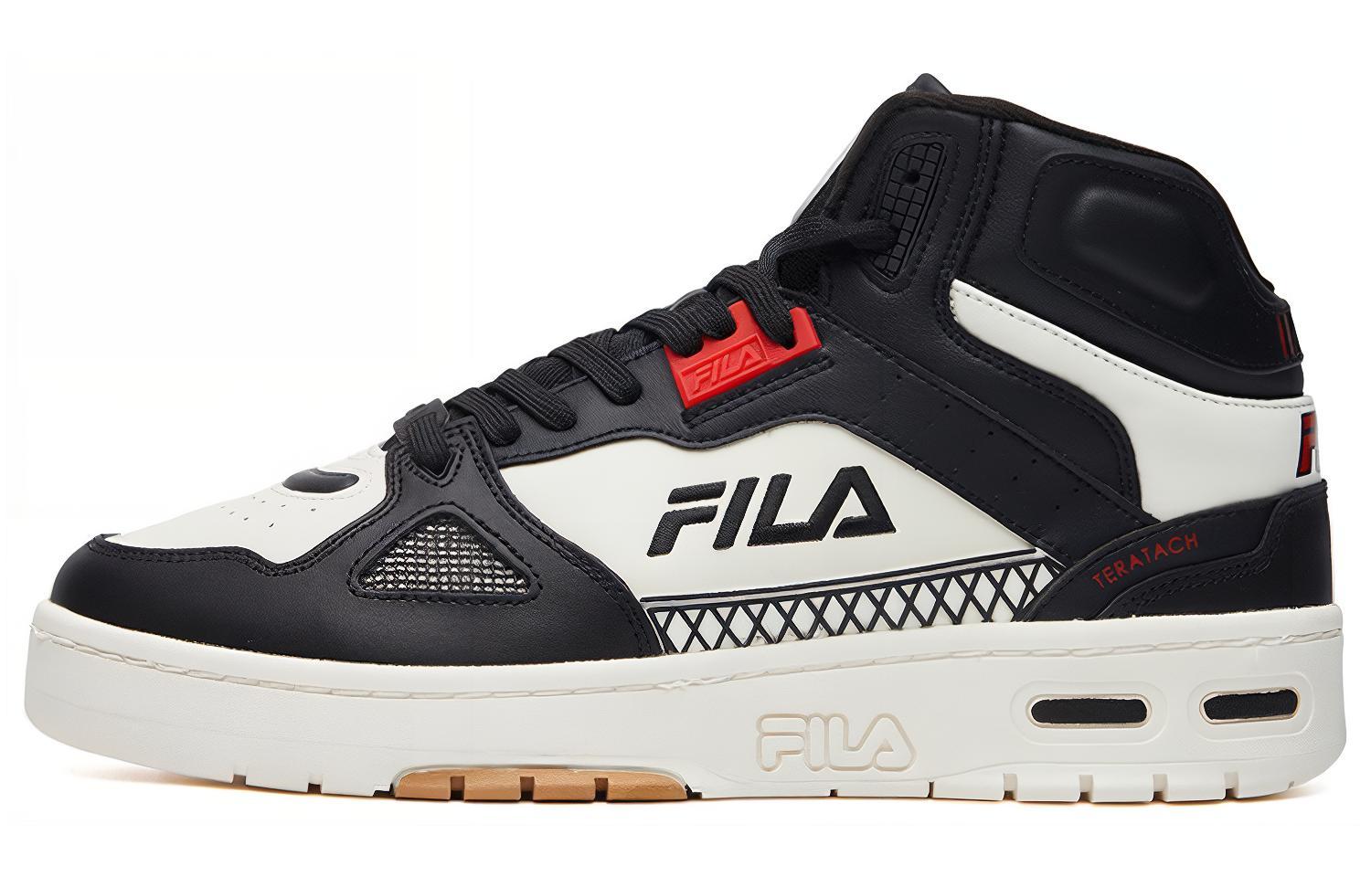 Кроссовки мужские FILA Teratach Mid top черно-белые, 42.5 EU