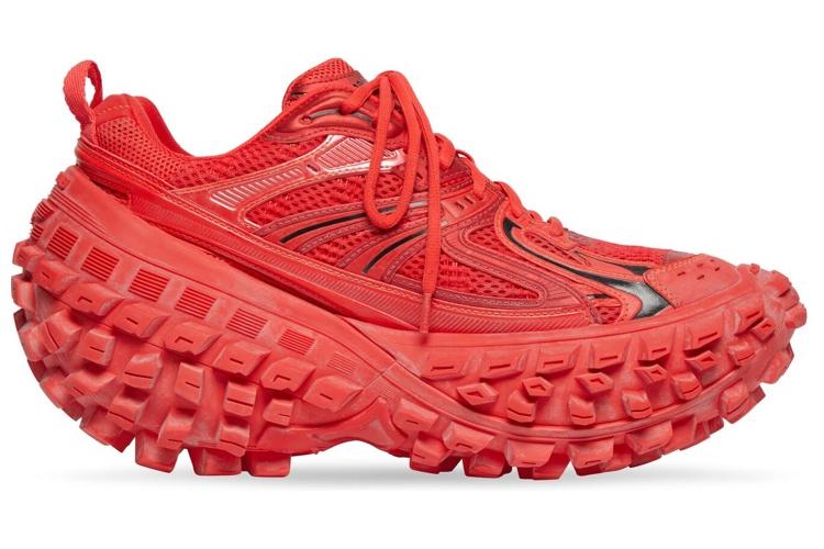 Кроссовки мужские Balenciaga Defender красно-черные, 43 EU