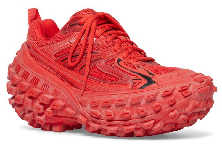 Кроссовки мужские Balenciaga Defender красно-черные, 43 EU