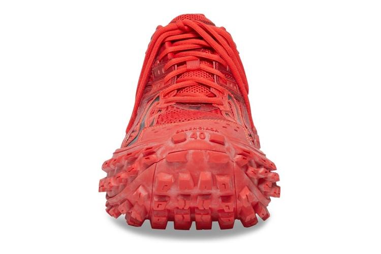 Кроссовки мужские Balenciaga Defender красно-черные, 43 EU