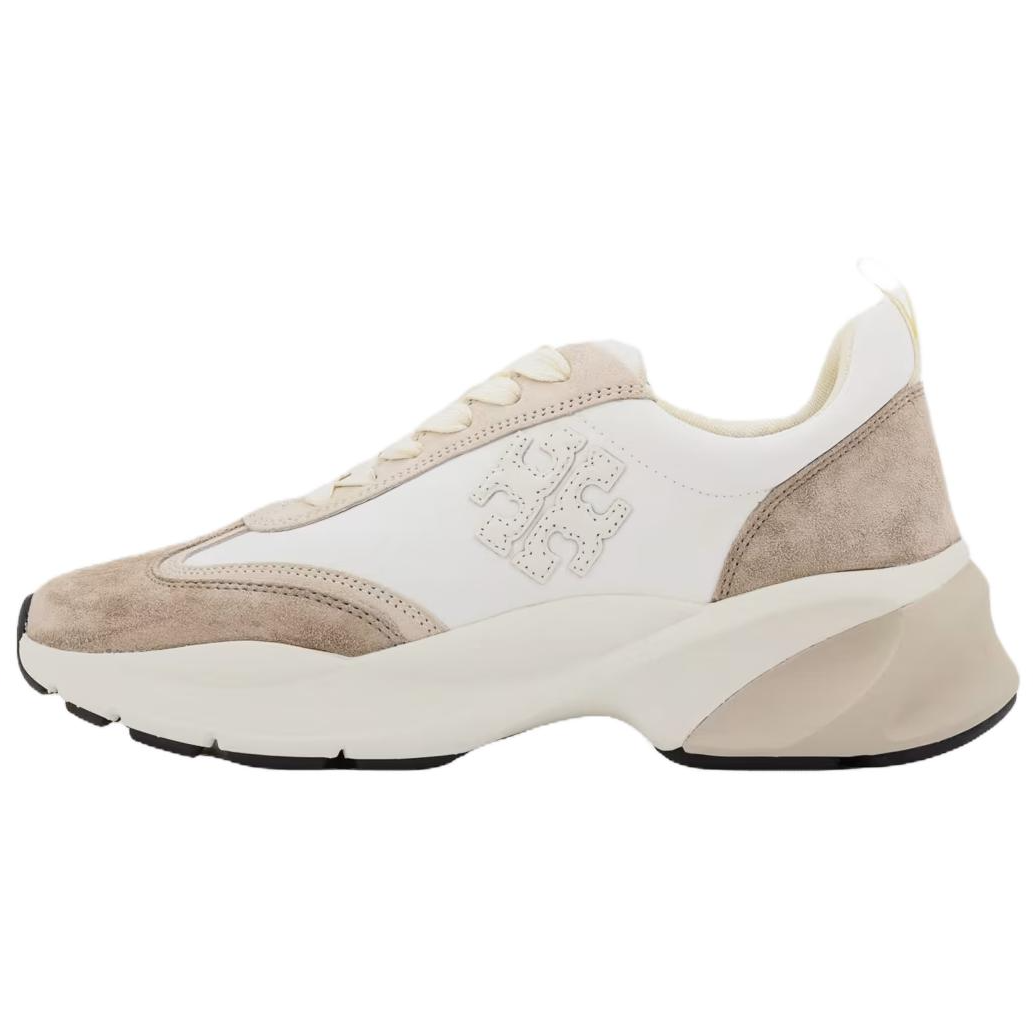Кроссовки женские TORY BURCH GOOD LUCK TRAINER белые-бежевые, 37 EU