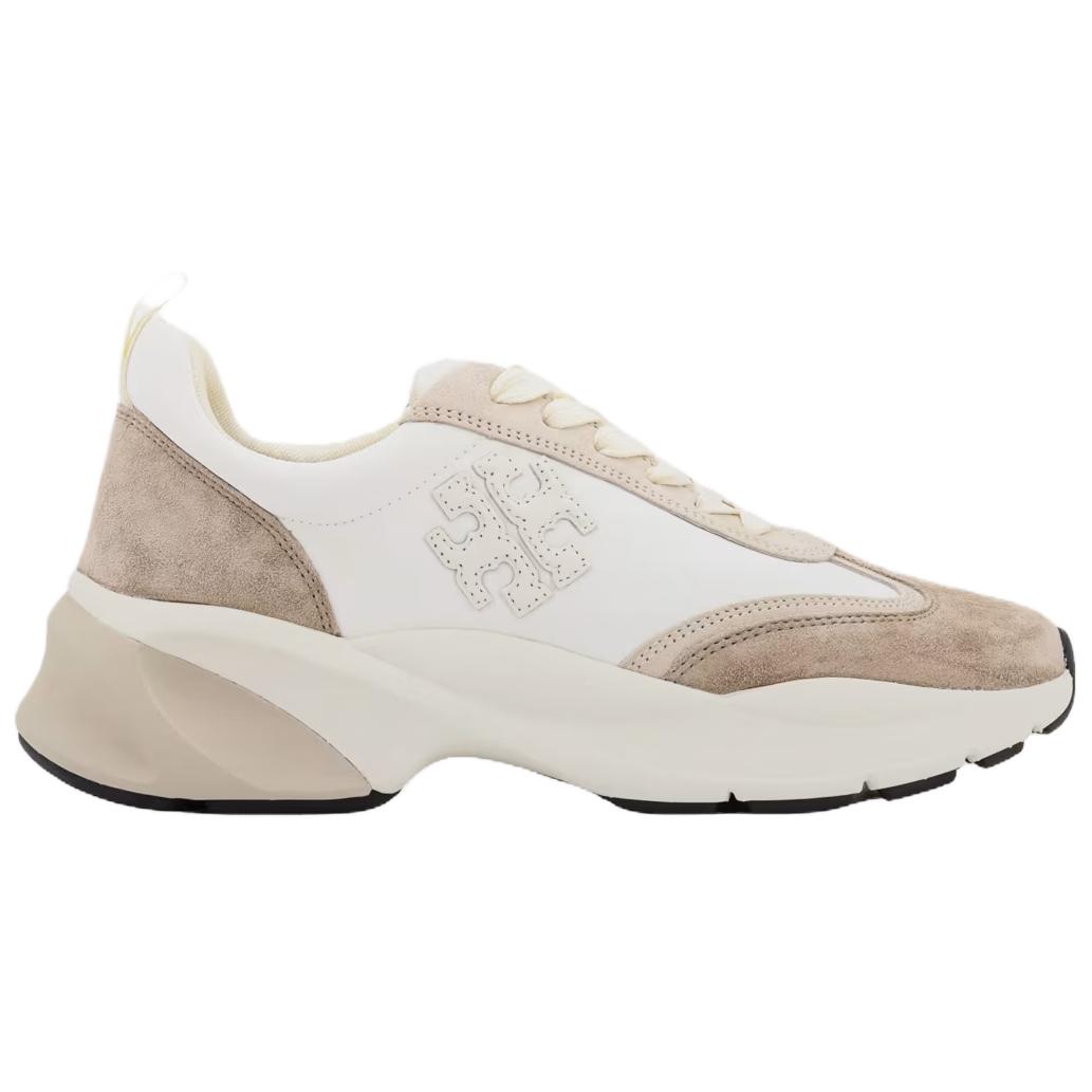 Кроссовки женские TORY BURCH GOOD LUCK TRAINER белые-бежевые, 37 EU