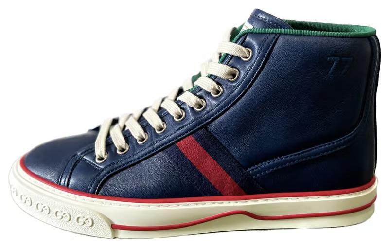 Кеды мужские GUCCI Tennis 1977 High-Top, blue white