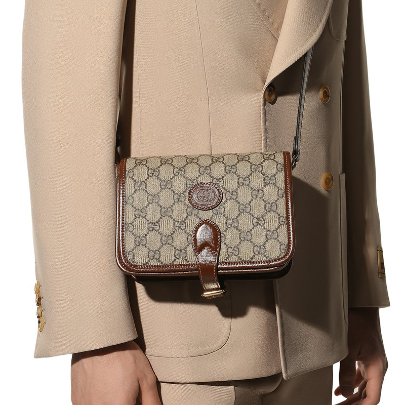 Сумка унисекс GUCCI Trunk Bag коричневая