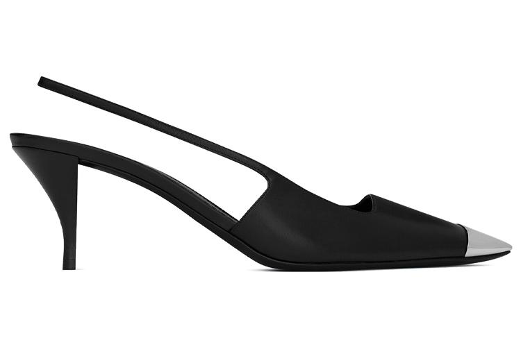 Туфли женские SAINT LAURENT Blade Cone Heel черные, 37.5 EU