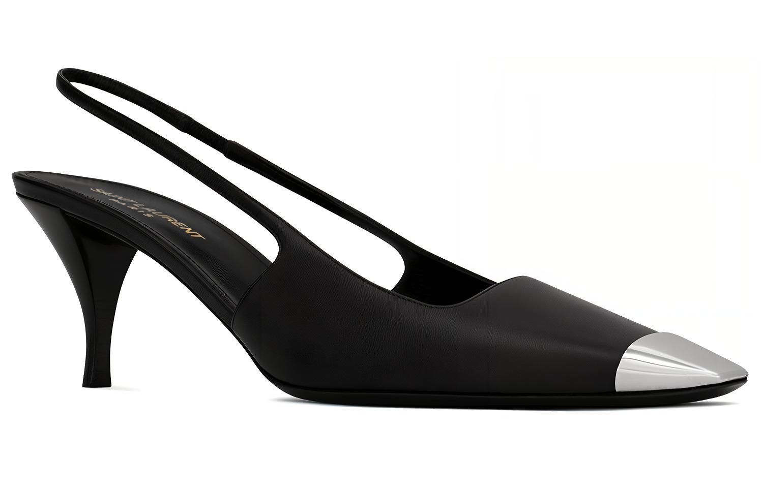 Туфли женские SAINT LAURENT Blade Cone Heel черные, 37.5 EU