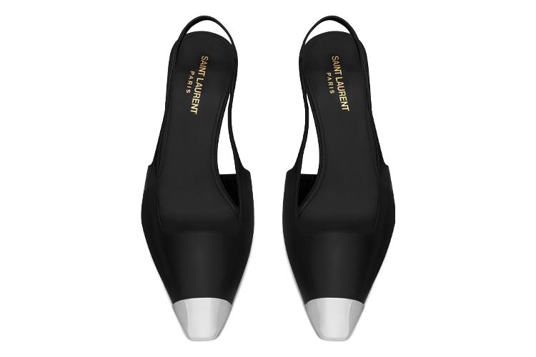 Туфли женские SAINT LAURENT Blade Cone Heel черные, 37.5 EU