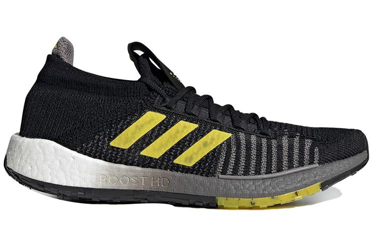 Кроссовки мужские Adidas Pulseboost Hd черные, желтые, 44 2/3 EU