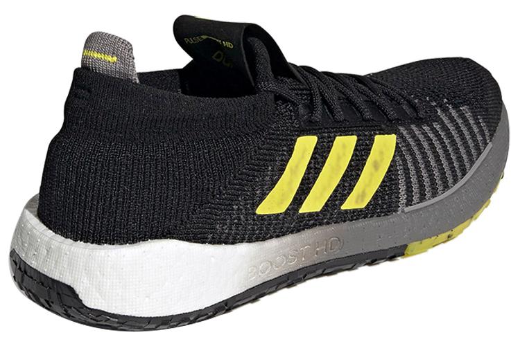 Кроссовки мужские Adidas Pulseboost Hd черные, желтые, 44 2/3 EU