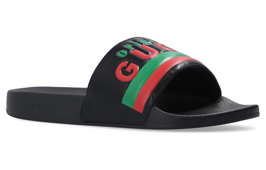Шлепанцы мужские GUCCI 632183 DIR00 1000 черные, 40 EU