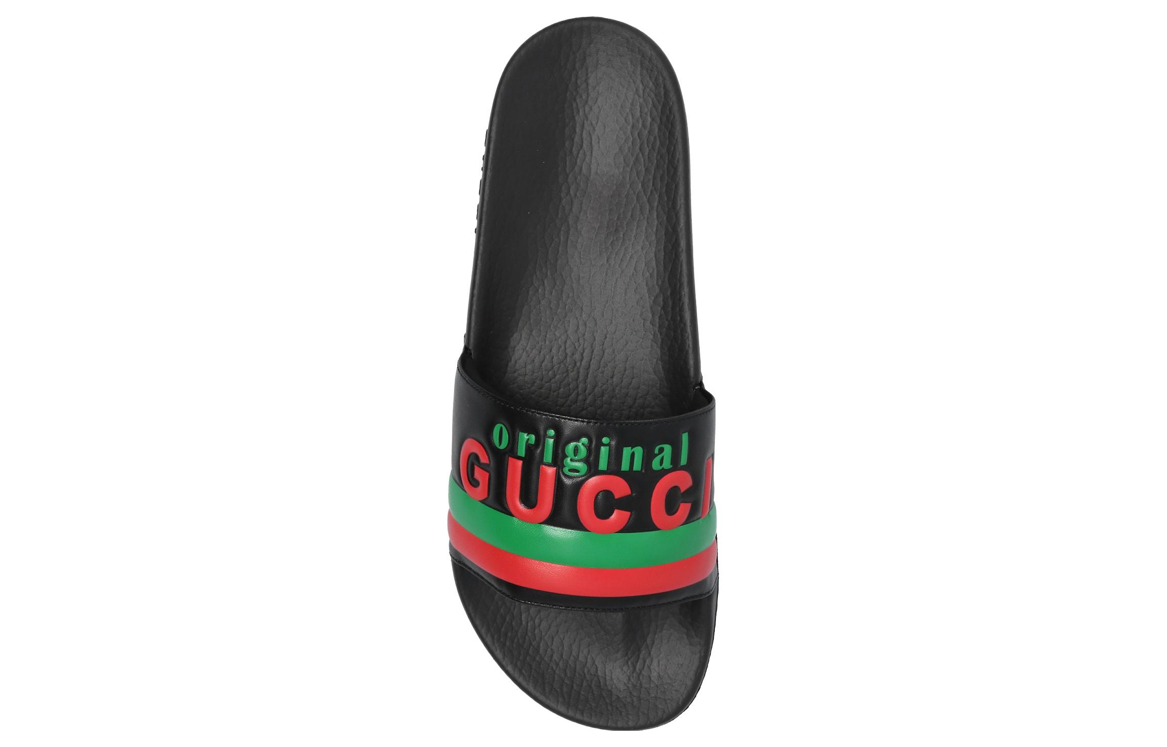 Шлепанцы мужские GUCCI 632183 DIR00 1000 черные, 40 EU