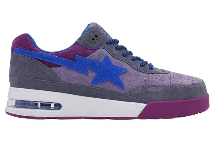 Кроссовки мужские A BATHING APE Road Sta #1 M2 серые-фиолетовые, 42.5 EU