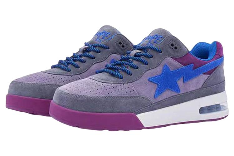 Кроссовки мужские A BATHING APE Road Sta #1 M2 серые-фиолетовые, 42.5 EU