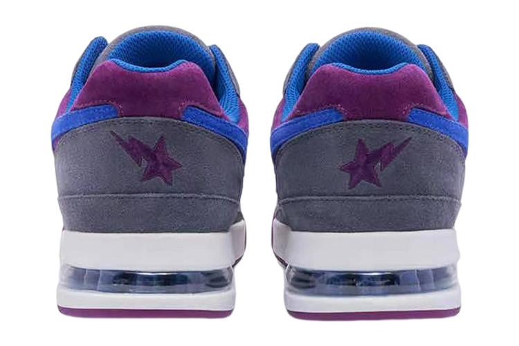 Кроссовки мужские A BATHING APE Road Sta #1 M2 серые-фиолетовые, 42.5 EU