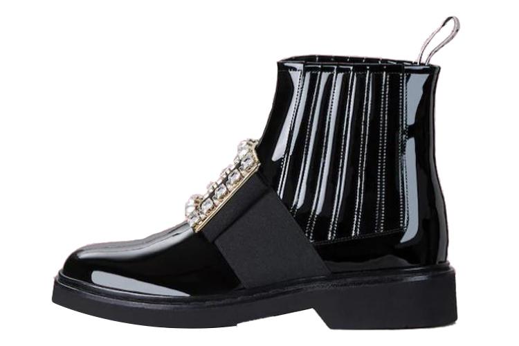 Ботинки женские Roger Vivier RVW54825210D1PB999 черные-серебристые