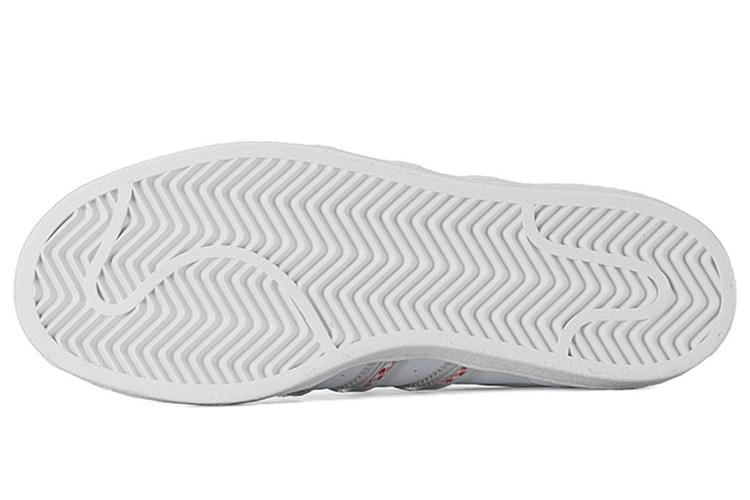 Кроссовки унисекс Adidas Originals Superstar белые, красные, черные, 36 EU