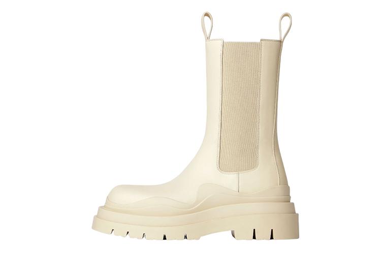 Ботинки мужские Bottega Veneta Tire Short Chelsea Boots бежевые, 40 EU