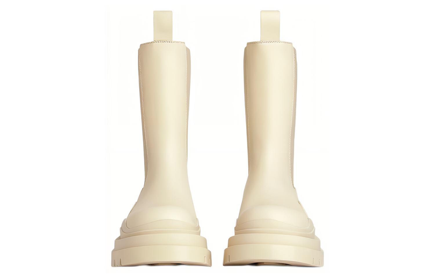 Ботинки мужские Bottega Veneta Tire Short Chelsea Boots бежевые, 40 EU