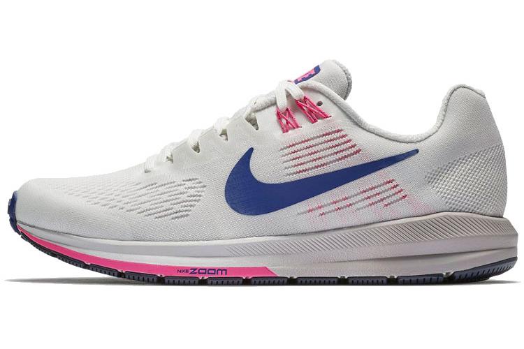 Кроссовки женские Nike Air Zoom Structure 21 белые, розовые, голубые