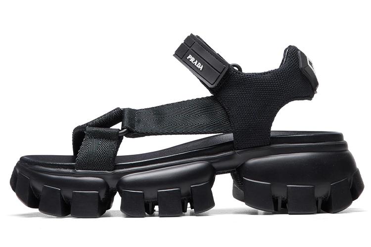 Сандалии женские PRADA 1X037M_3L74_F0002_F_050 черные, 39 EU