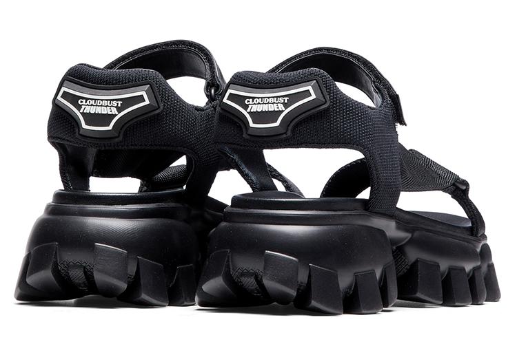 Сандалии женские PRADA 1X037M_3L74_F0002_F_050 черные, 39 EU