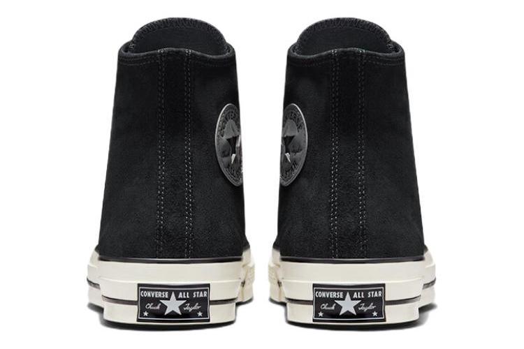 Кеды унисекс Converse Chuck 70 Suede High черные и белые, 36 EU