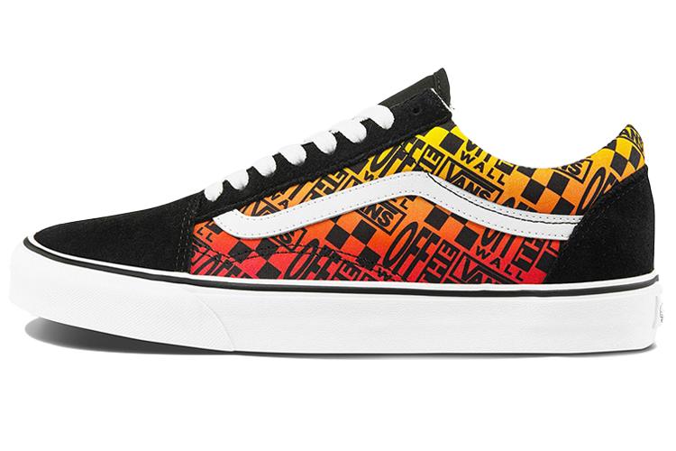 Кеды унисекс Vans Old Skool Logo Flame черные-белые